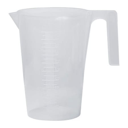 Bel-Art Bel-Art PP Tall Graduated Pitcher 289910000, 1000ml Capacity, 10ml Graduation, Clear, 1/PK 289910000